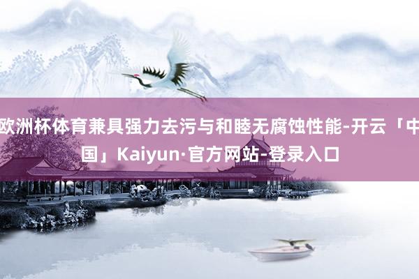 欧洲杯体育兼具强力去污与和睦无腐蚀性能-开云「中国」Kaiyun·官方网站-登录入口