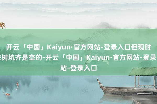开云「中国」Kaiyun·官方网站-登录入口但现时这些树坑齐是空的-开云「中国」Kaiyun·官方网站-登录入口